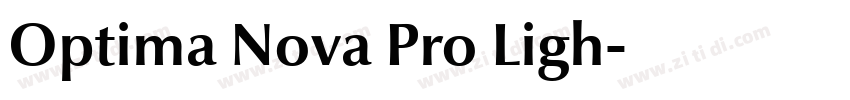 Optima Nova Pro Ligh字体转换